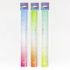 Gradient color hard ruler 15cm, 20cm, 30cm office and student drawing tool LOGO customization, foreign trade ruler manufacturer details Picture